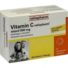 VITAMIN C ratiopharm retard 500 mg Kapseln 30 St