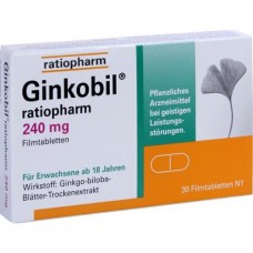 GINKOBIL ratiopharm 240 mg Filmtabletten 30 St