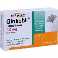 GINKOBIL ratiopharm 240 mg Filmtabletten 60 St