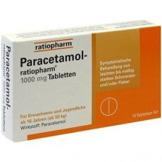 PARACETAMOL ratiopharm 1.000 mg Tabletten 10 St