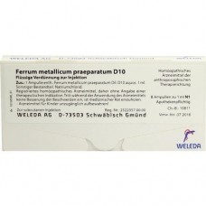 FERRUM METALLICUM praeparatum D 10 Ampullen 8X1 ml