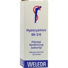 HYOSCYAMUS RH D 6 Dilution 20 ml