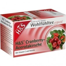 H&S Cranberry Acerolakirsche Filterbeutel 20 St