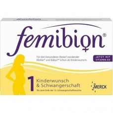 FEMIBION Schwangerschaft 1 D3+800 μg Folat Tabl. 30 St