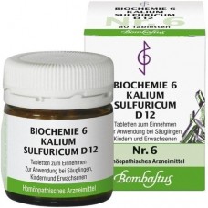 BIOCHEMIE 6 Kalium sulfuricum D 12 Tabletten 80 St