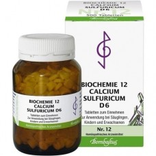 BIOCHEMIE 12 Calcium sulfuricum D 6 Tabletten 500 St