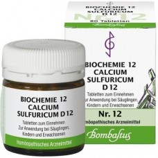 BIOCHEMIE 12 Calcium sulfuricum D 12 Tabletten 80 St