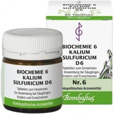 BIOCHEMIE 6 Kalium sulfuricum D 6 Tabletten 80 St