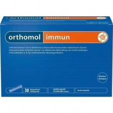 ORTHOMOL Immun Direktgranulat Himbeer/Menthol 30 St