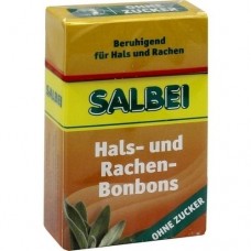 SALBEI HALS und Hustenbonbons o.Zucker 40 g