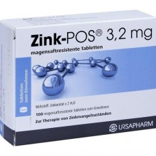 ZINK POS 3,2 mg magensaftresistente Tabletten 100 St