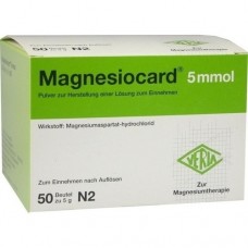 MAGNESIOCARD 5 mmol Plv.z.Her.e.Lsg.z.Einnehmen 50 St