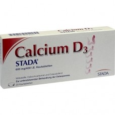 CALCIUM D3 STADA 600 mg/400 I.E. Kautabletten 20 St