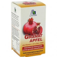 GRANATAPFEL 500 mg plus Vit.C+B12+Zink+Selen Kaps. 60 St