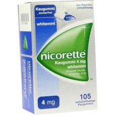 NICORETTE Kaugummi 4 mg whitemint 105 St