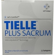 TIELLE Plus Sacrum Hydropolymer-Verb.15x15 cm 10 St