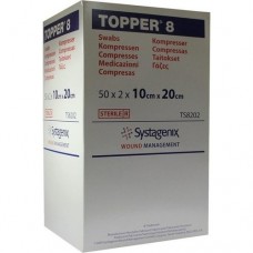 TOPPER 8 Kompr.10x20 cm steril 50X2 St