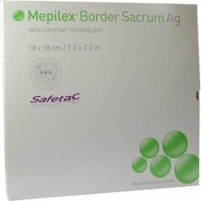 MEPILEX Border Sacrum Ag Schaumverb.18x18 cm 5 St