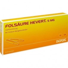 FOLSÄURE HEVERT 5 mg Ampullen 10 St