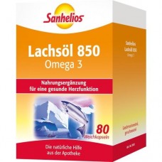 SANHELIOS Lachsöl 850 Omega-3 Kapseln 80 St