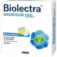 BIOLECTRA Magnesium Brausetabletten 40 St