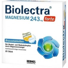 BIOLECTRA Magnesium 243 forte Orange Brausetabl. 20 St