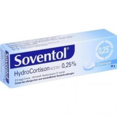 SOVENTOL Hydrocortisonacetat 0,25% Creme 20 g